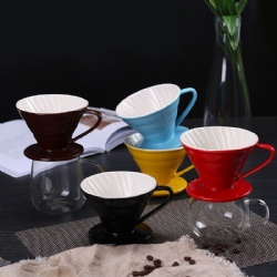 V60 color Creamic coffee  filter